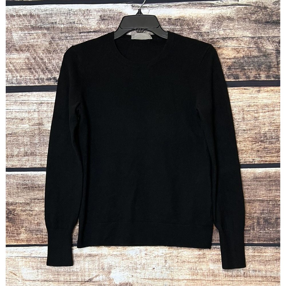Everlane The Cashmere Crew Sweater Black Lightweight Soft Women’s Small